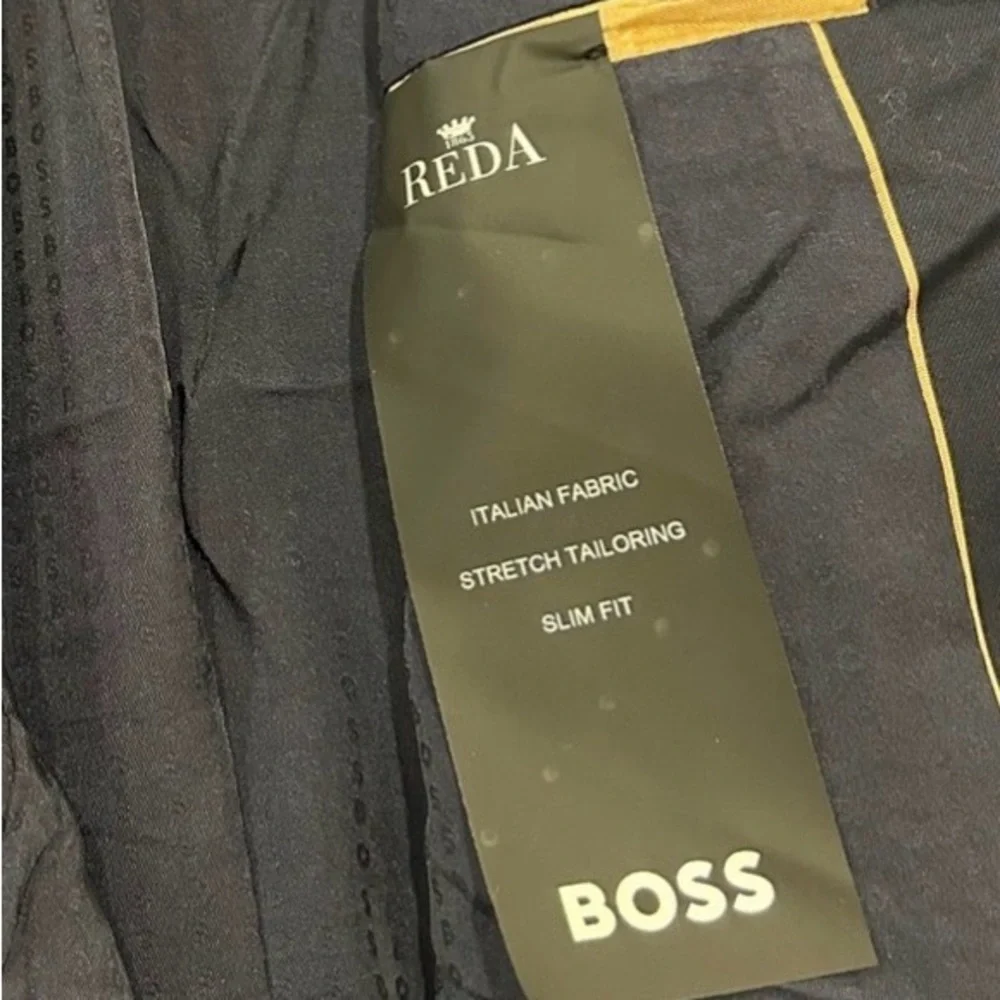 Hugo Boss BOSS Huge-MM-214 Reda Wool Blazer 38S Slim Fit Navy NWT $495